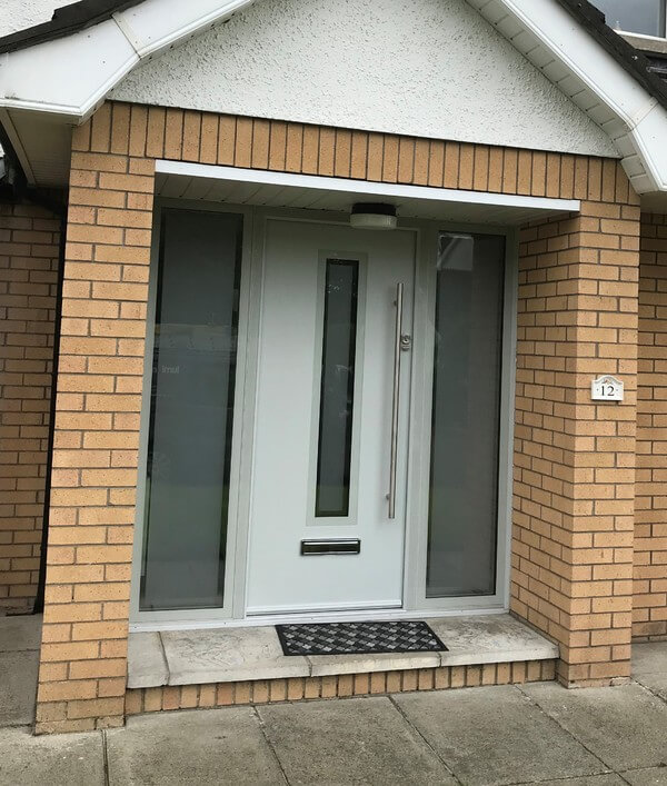 Apeer grey composite front door