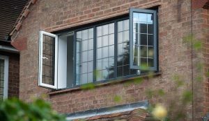 Black aluminium windows