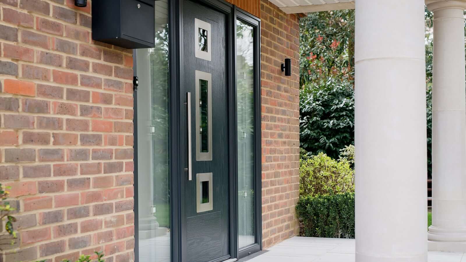 Black composite door