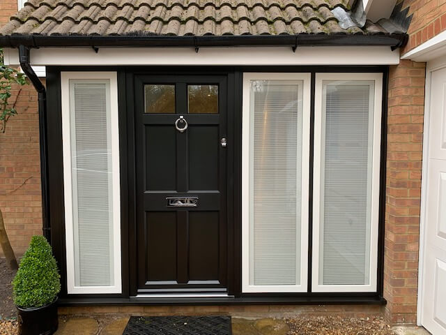 Black uPVC front door