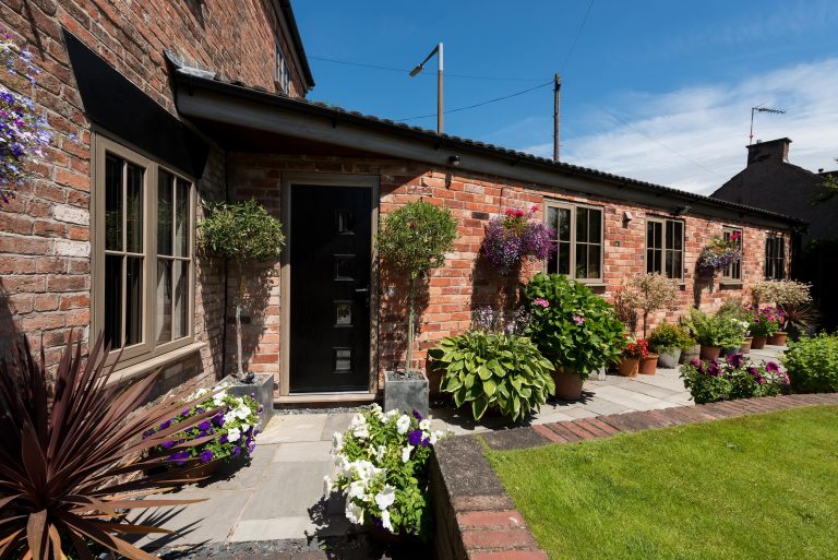 Eurocell uPVC brown back door