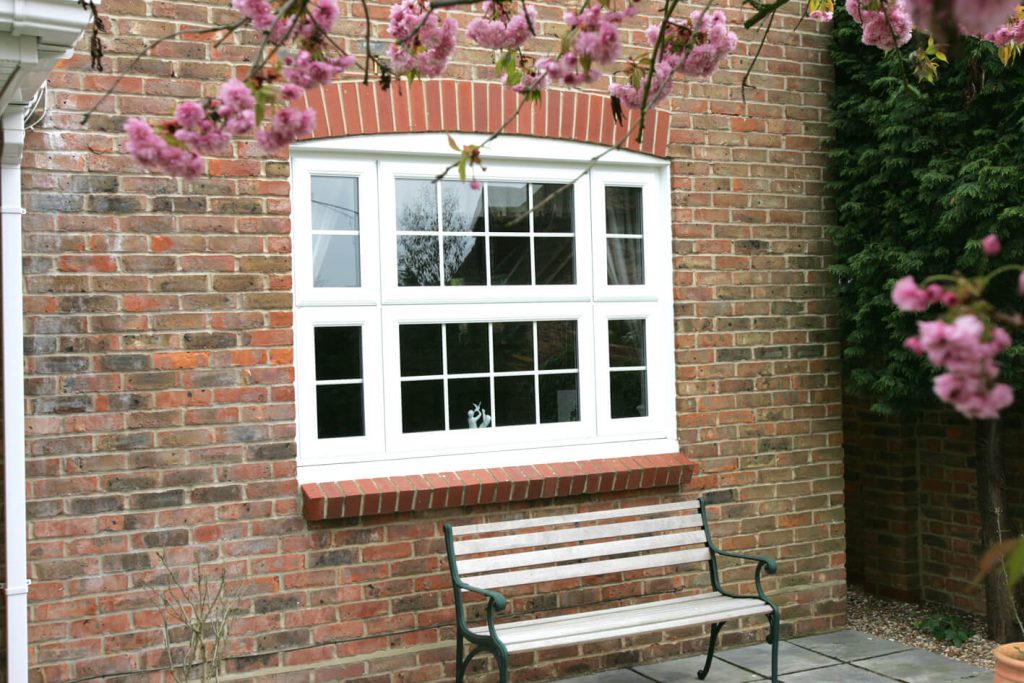 White Eurocell casement window