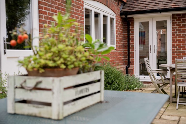 White Evolution french door