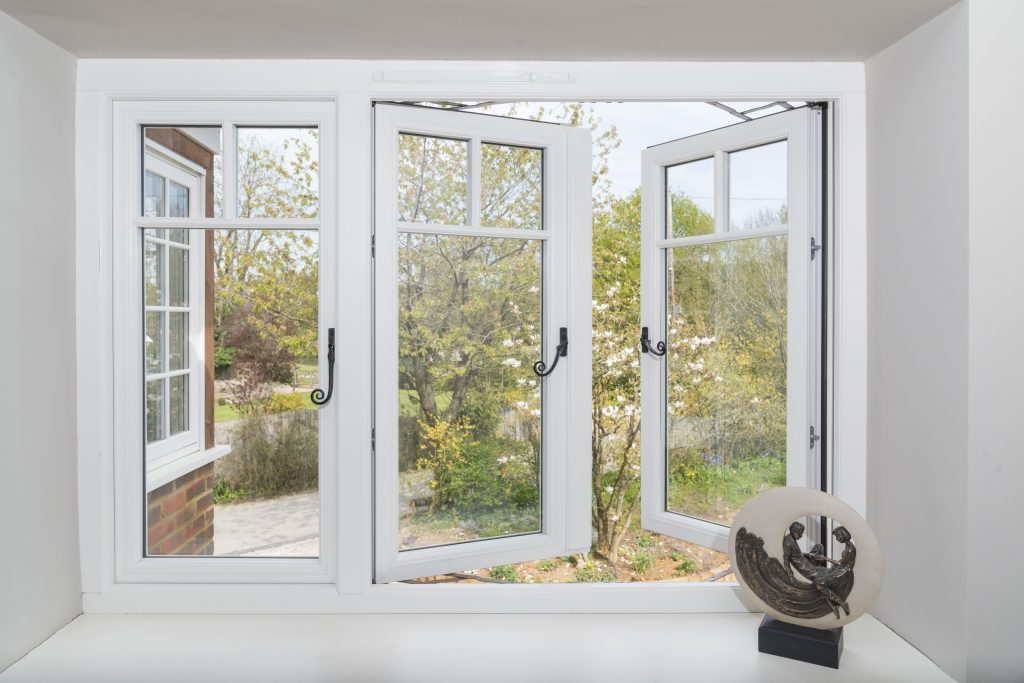 White Evolution casement window