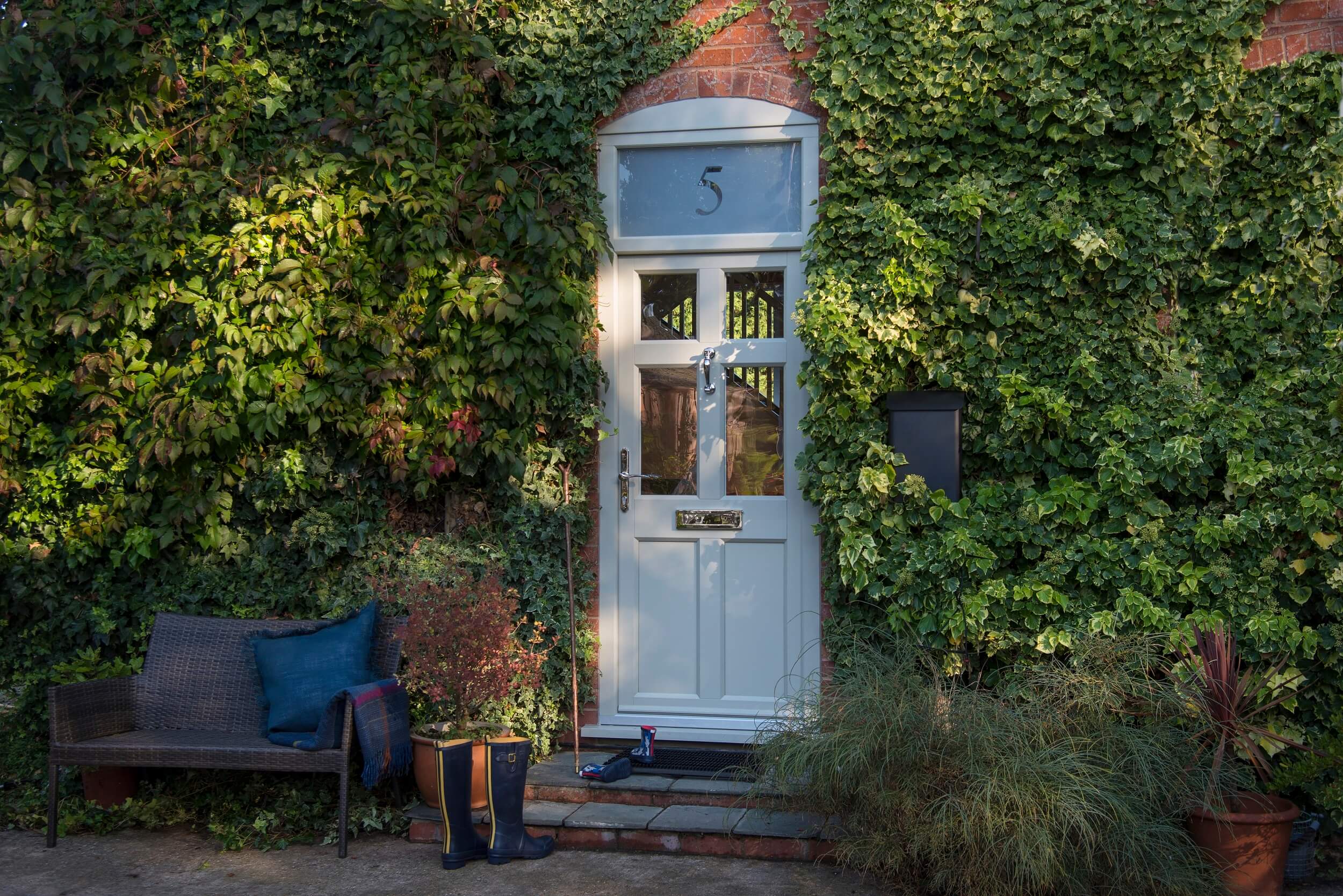 Timber effect uPVC front door