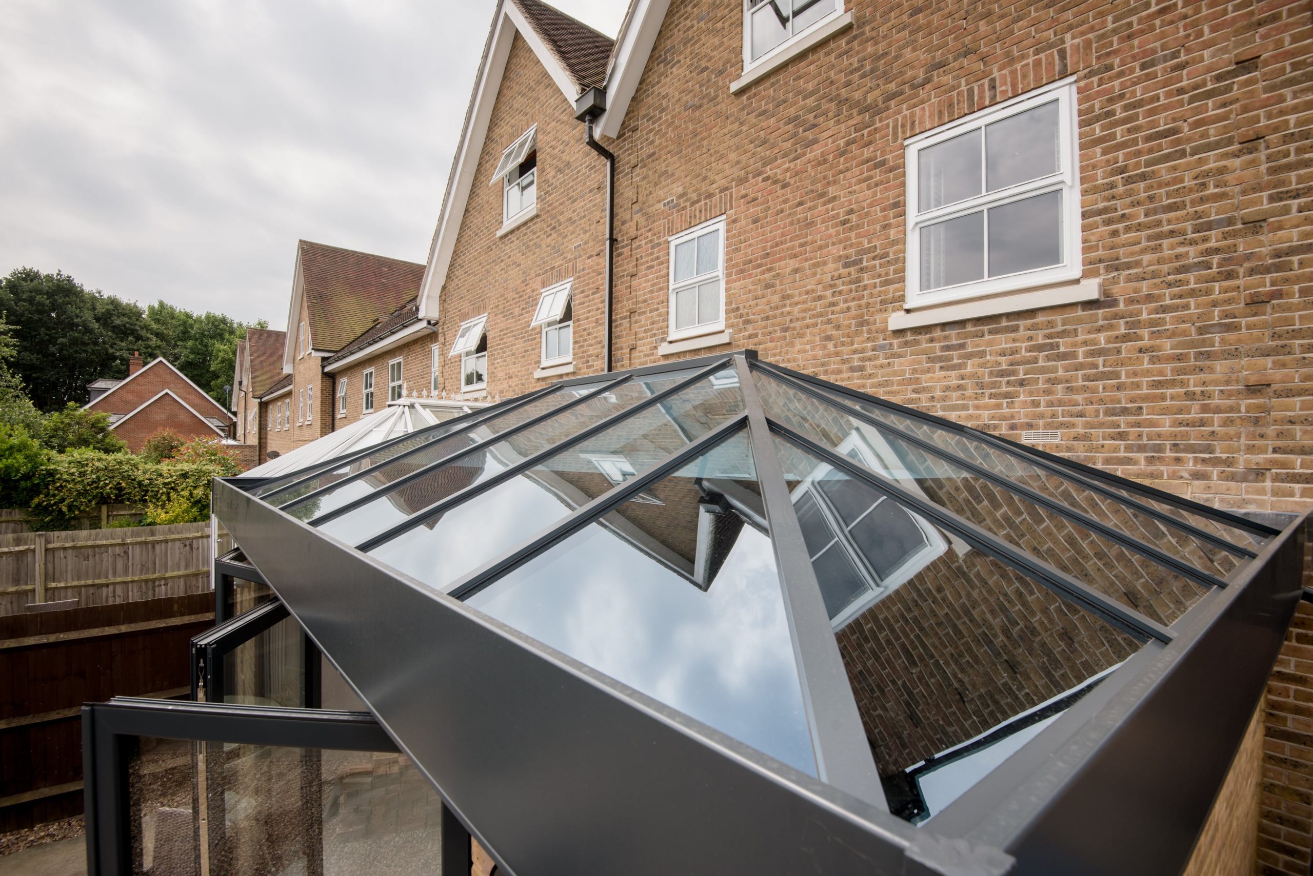 uPVC black glass roof replacement