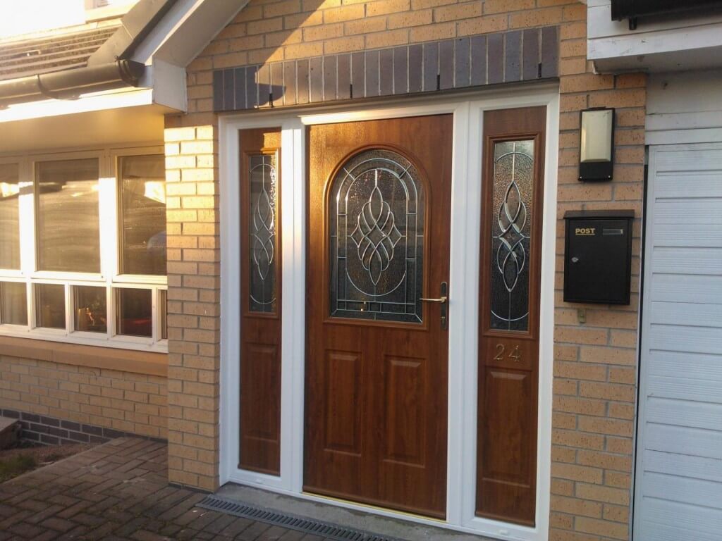 Brown composite door