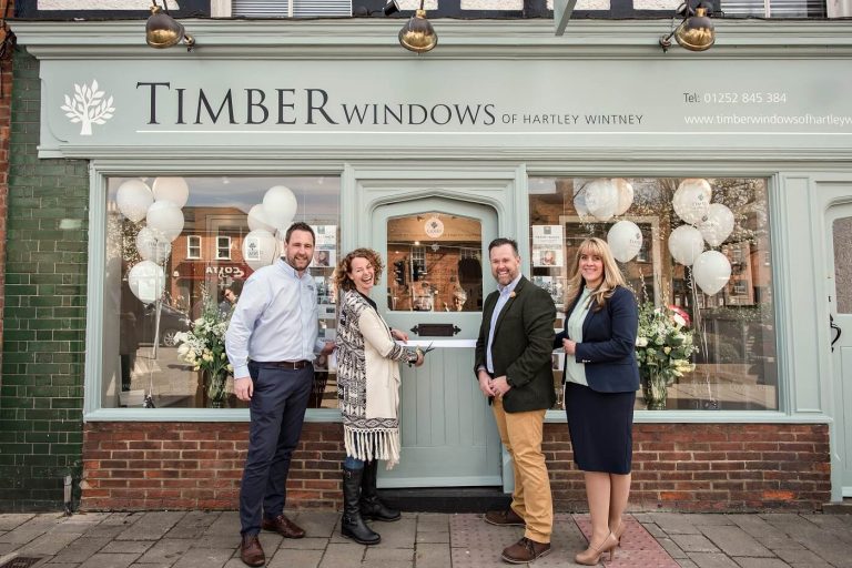 Sherborne staff opening Hartley Wintney showroom