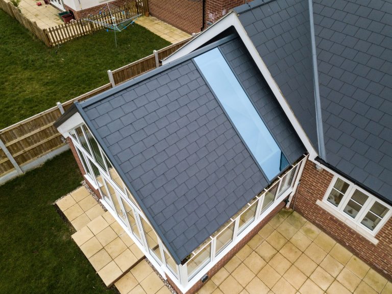 Gable solid roof conservatory