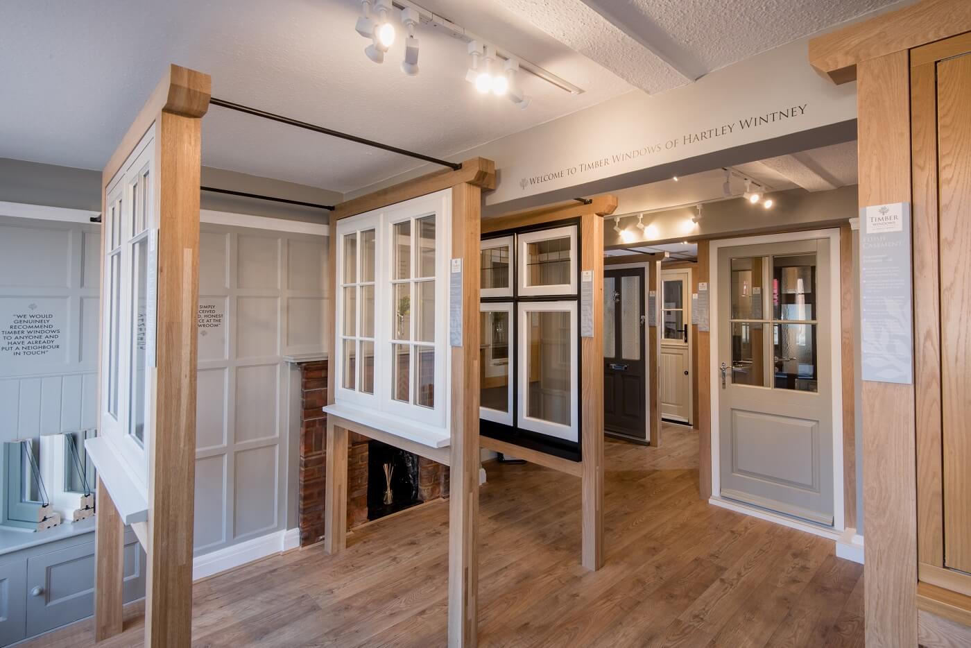 Timber windows showroom in Hartley Wintney interior