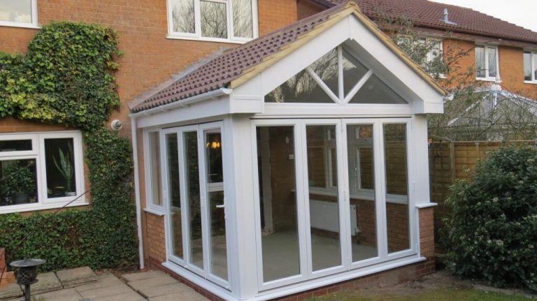 White realROOF conservatory