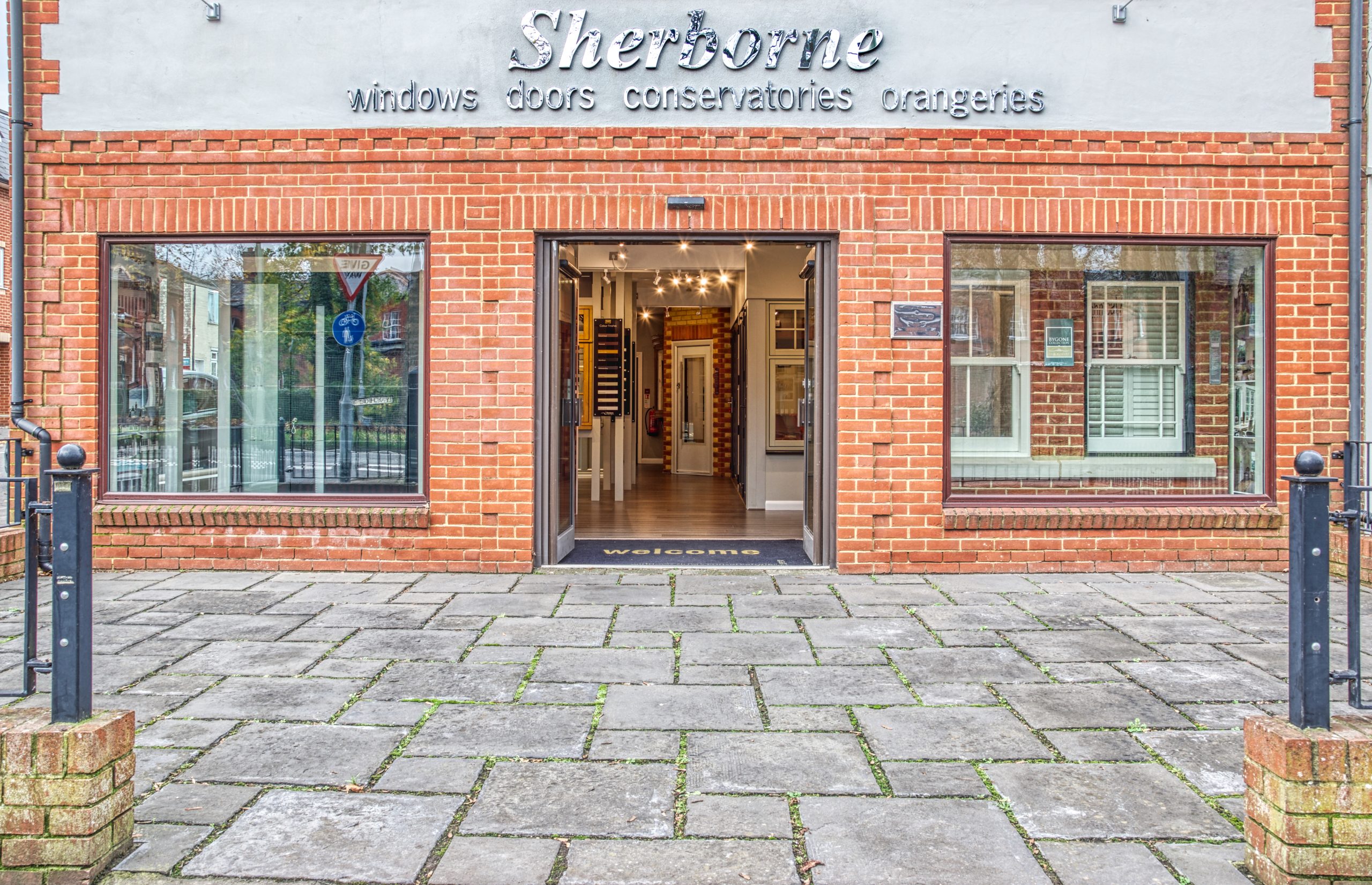 Sherborne windows showroom front.