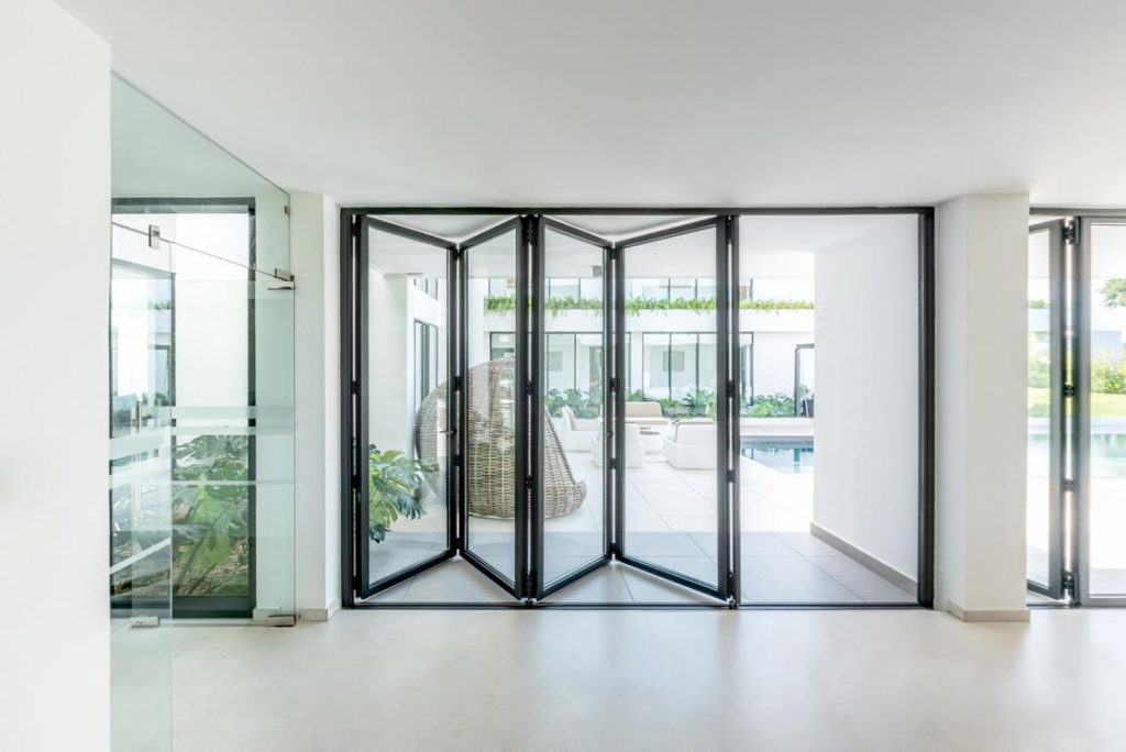 Black Bifold Doors Internal