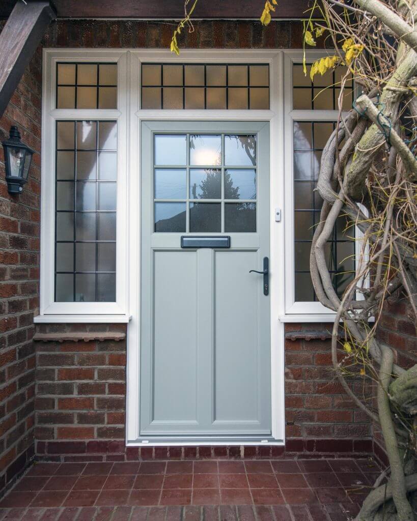 Green heritage front door